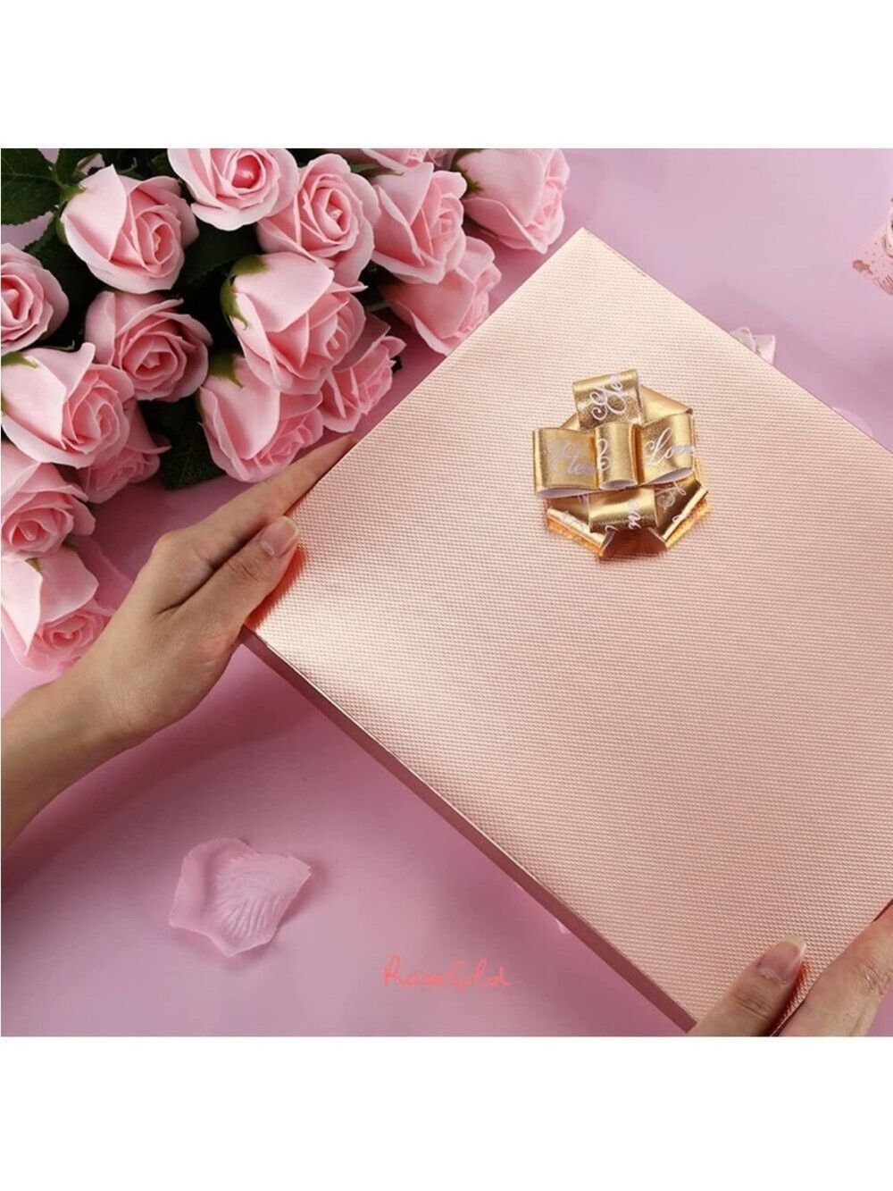 4 Rose Gold Textured T-Shirt Gift Boxes, Shipping Supplies, Gift, PRICE IS FIRM - Picture 4 of 6